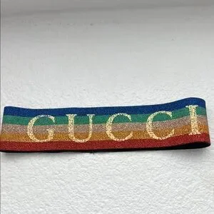Gucci Multicolor Glitter Logo Headband Gucci GG Canvas crystal-embellished headband Gucci main image 4